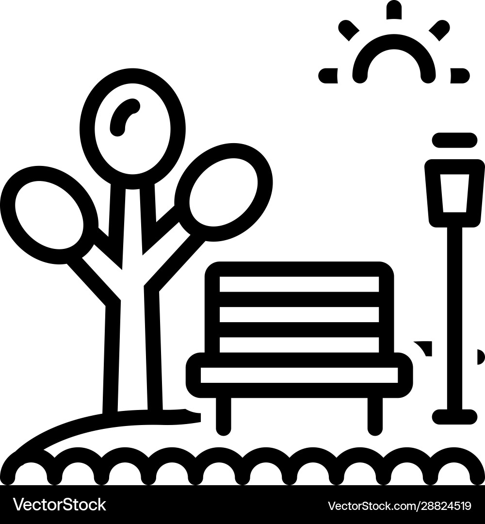 Park Royalty Free Vector Image - VectorStock