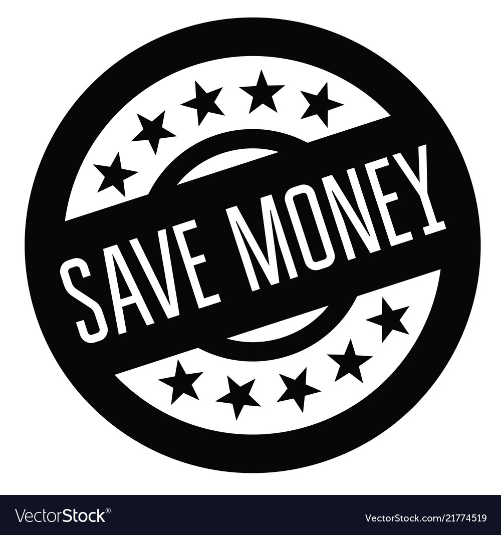 Save money rubber stamp Royalty Free Vector Image