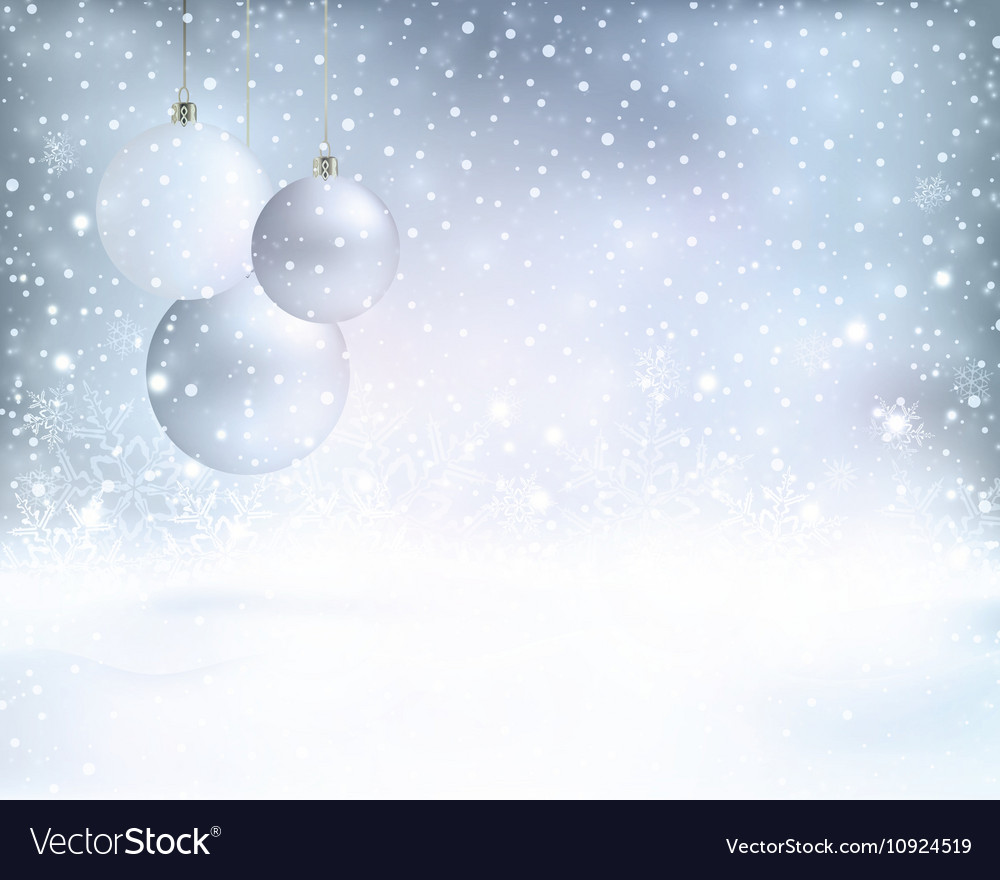 Silver blue christmas background