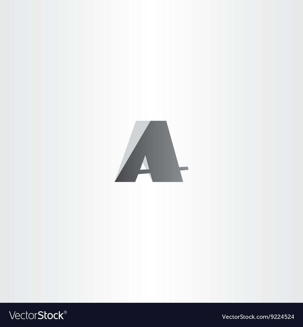 A sign logo icon letter symbol Royalty Free Vector Image