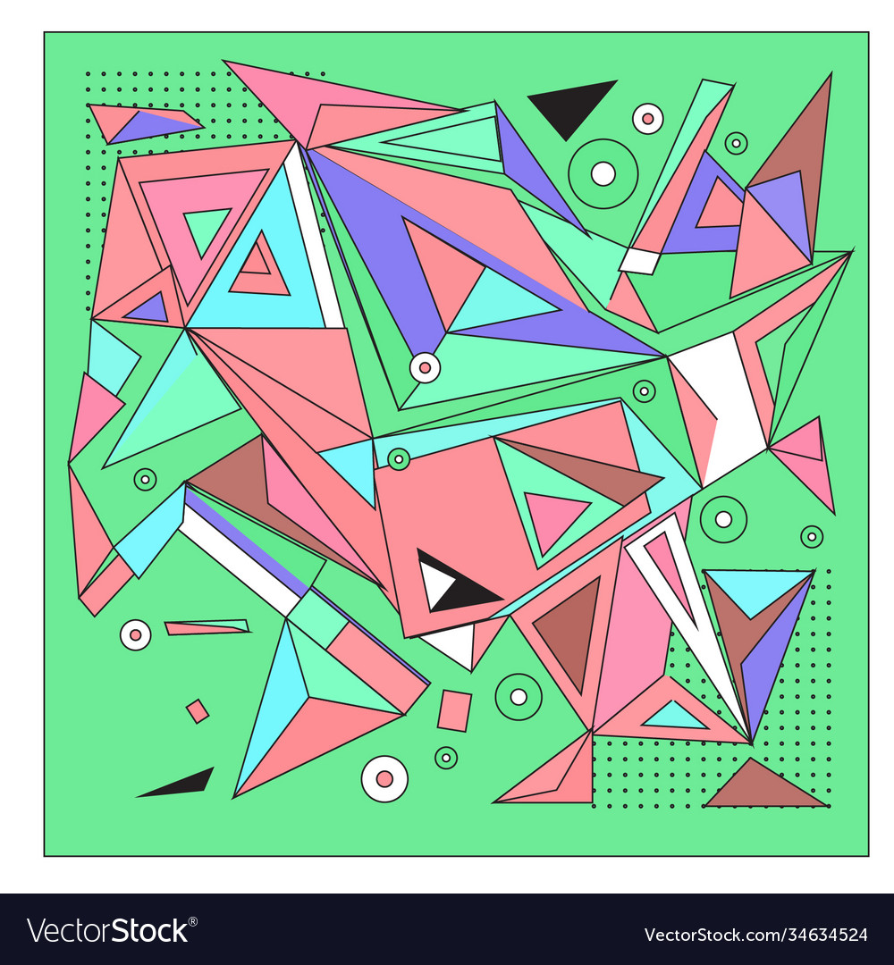Abstract modern triangles background pattern