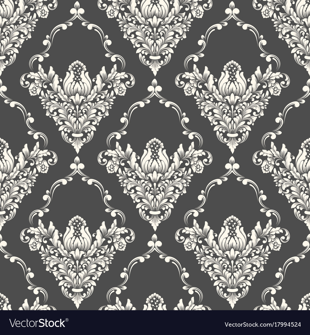 Damask seamless pattern background