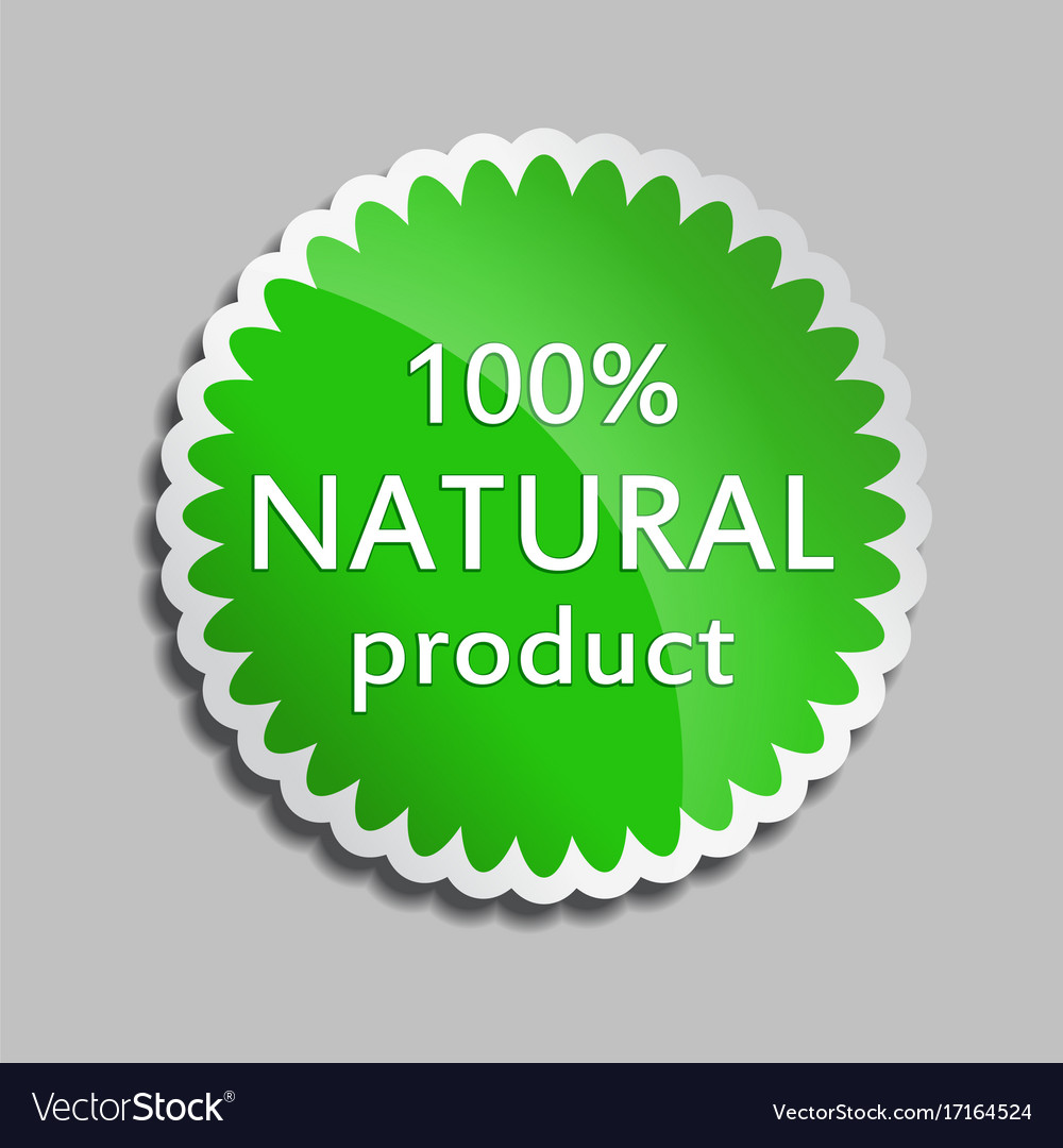 Green sticker natural product