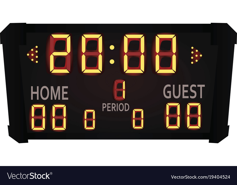 Scoreboard Royalty Free Vector Image Vectorstock