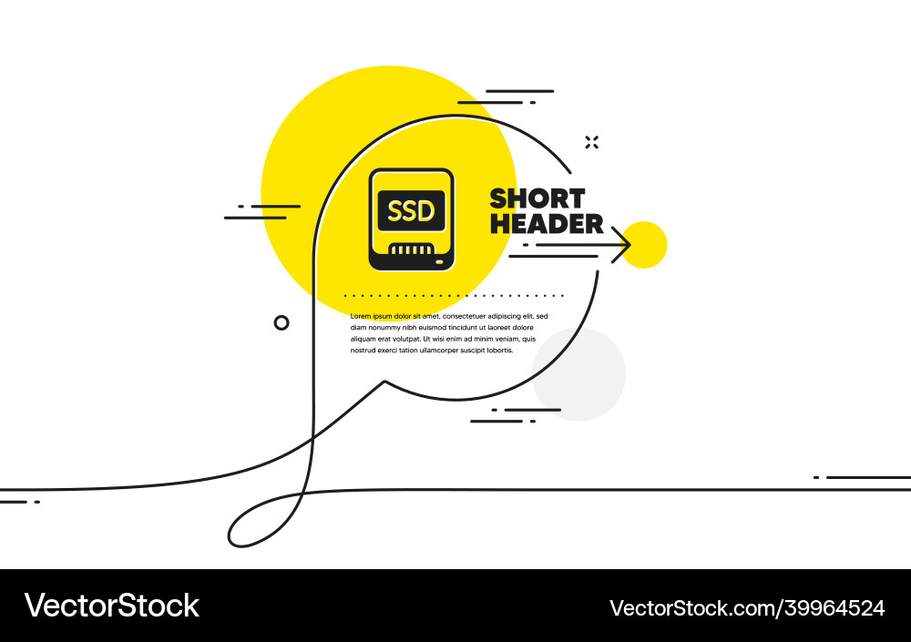 Ssd icon computer memory component sign data Vector Image