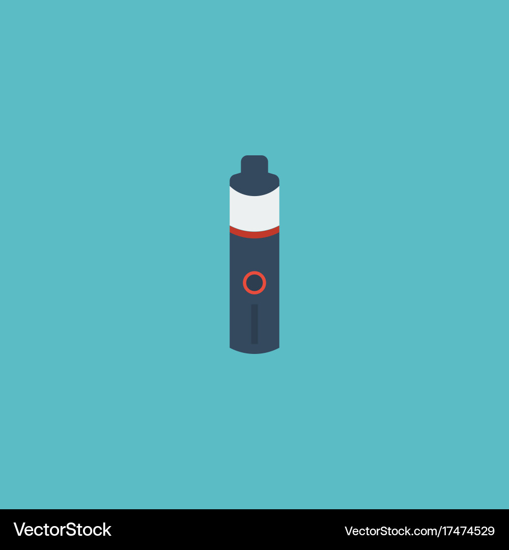 Flat icon vape element Royalty Free Vector Image