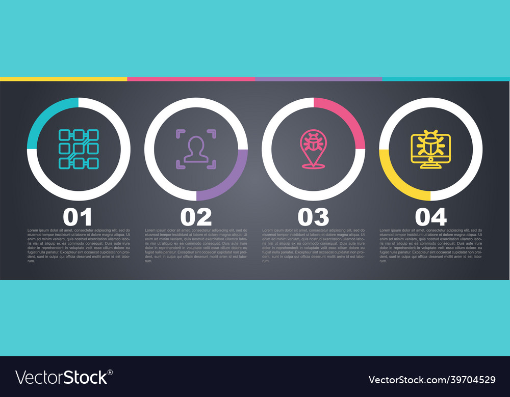 Set line graphic password protection face