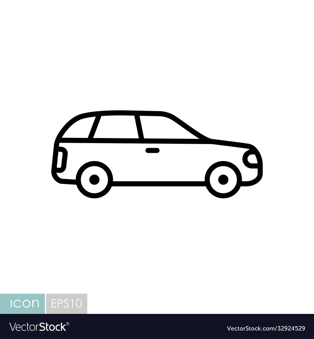 Station wagon flat icon