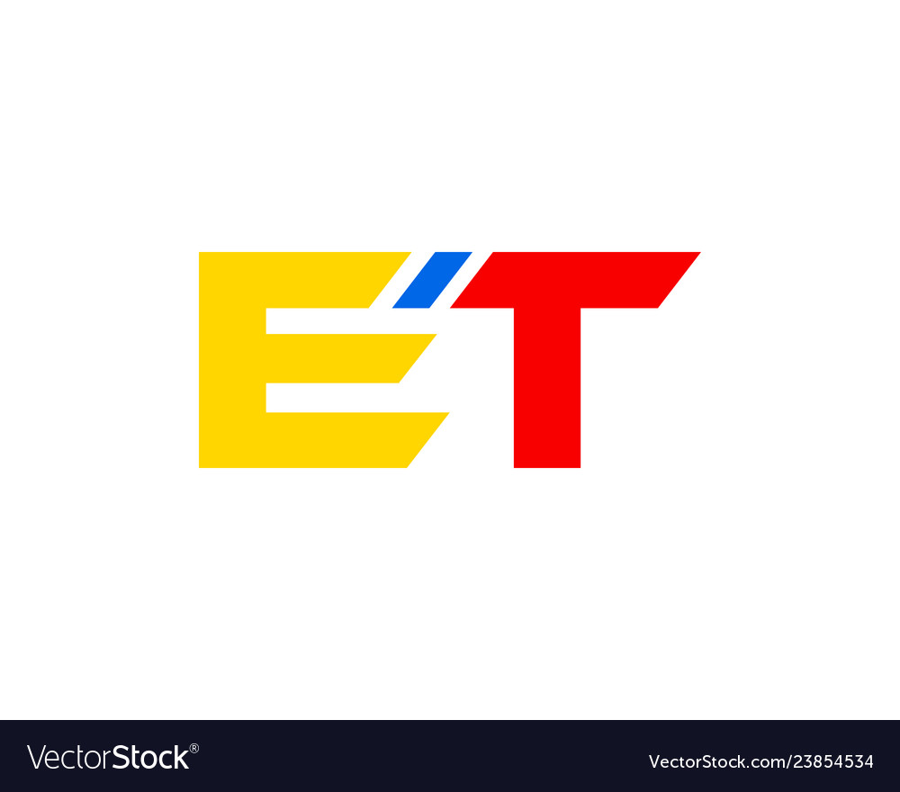 Initial letter et logo template design