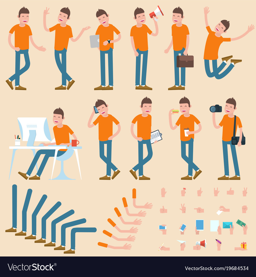 Young Man Character Royalty Free Vector Image Vectorstock Young Man Character Royalty Free Vector Image Vectorstock