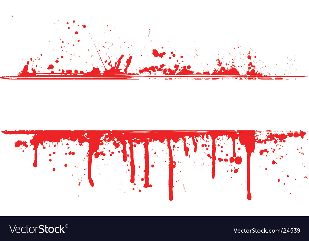 Download Blood splat border Royalty Free Vector Image - VectorStock