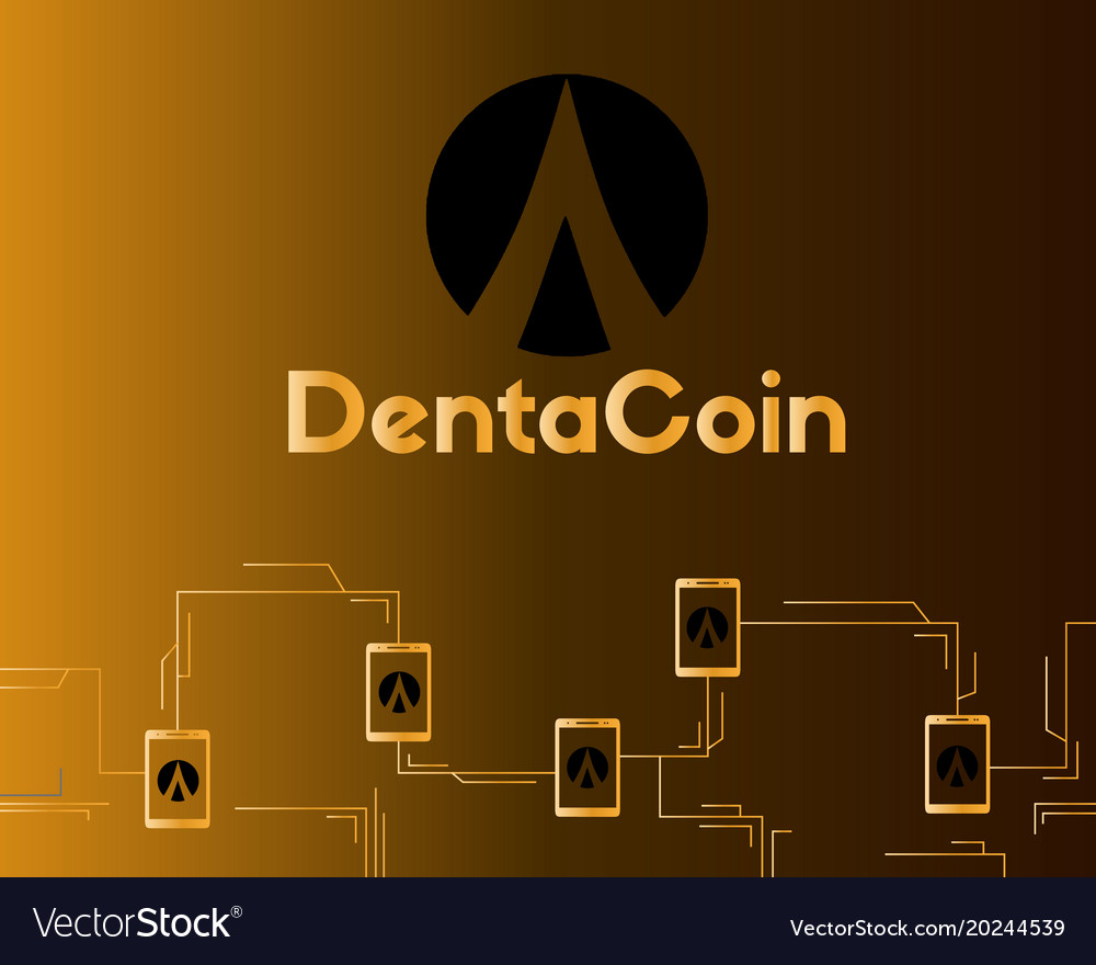 Dentacoin blockchain connected style background