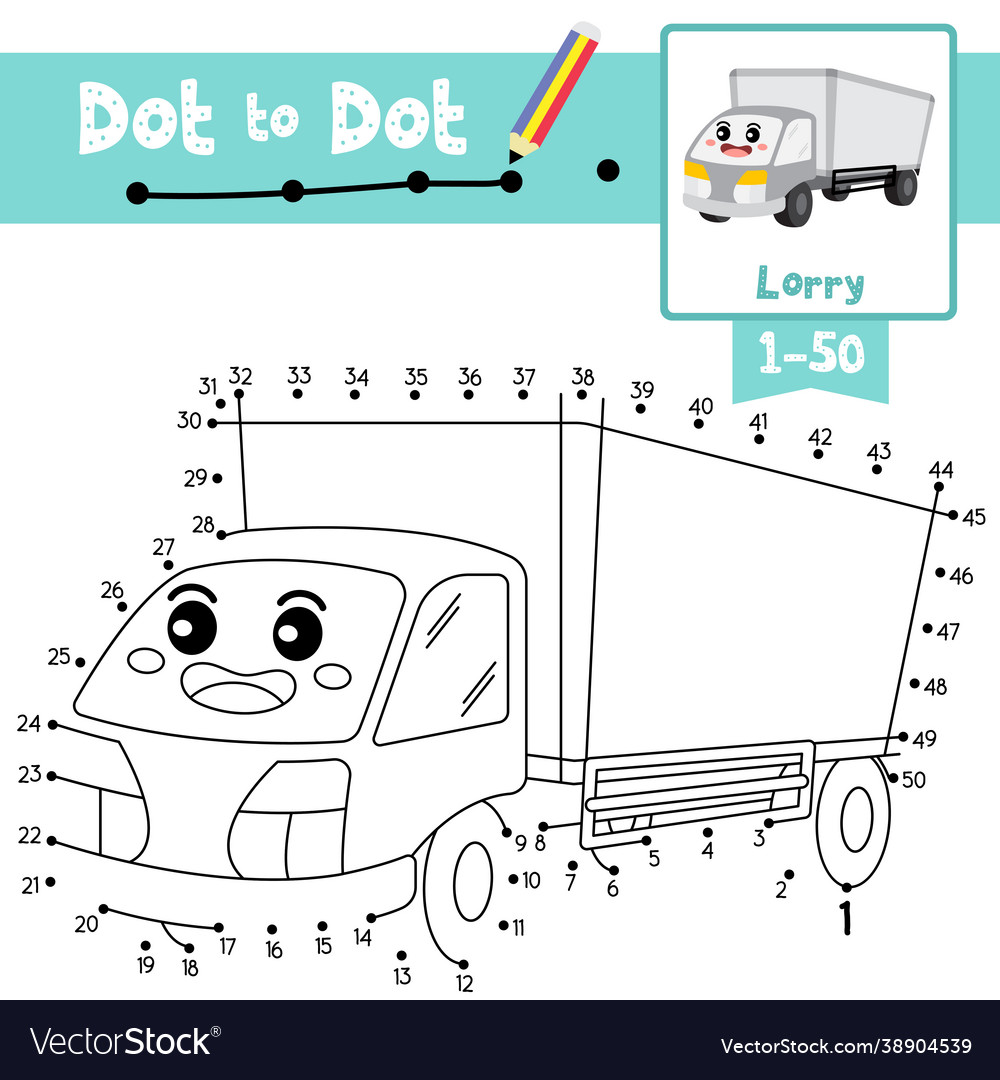 Dot to educational game and coloring book