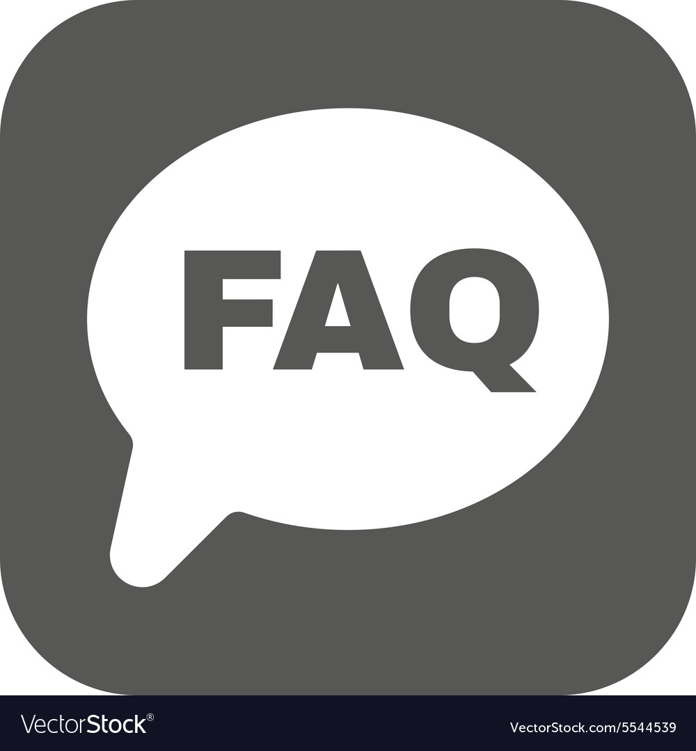 Faq Sprach Blase Symbol helfen Symbol flach