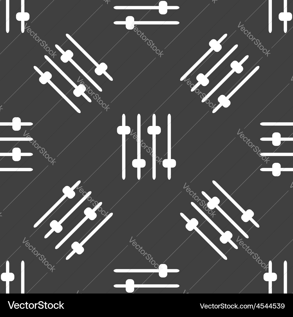 Mixing console faders pattern Royalty Free Vector Image