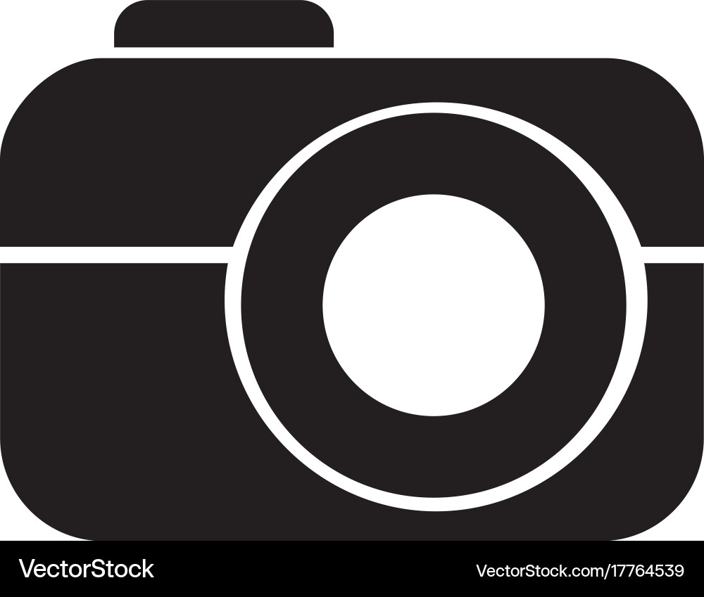 Photo camera device technology application Vector Image