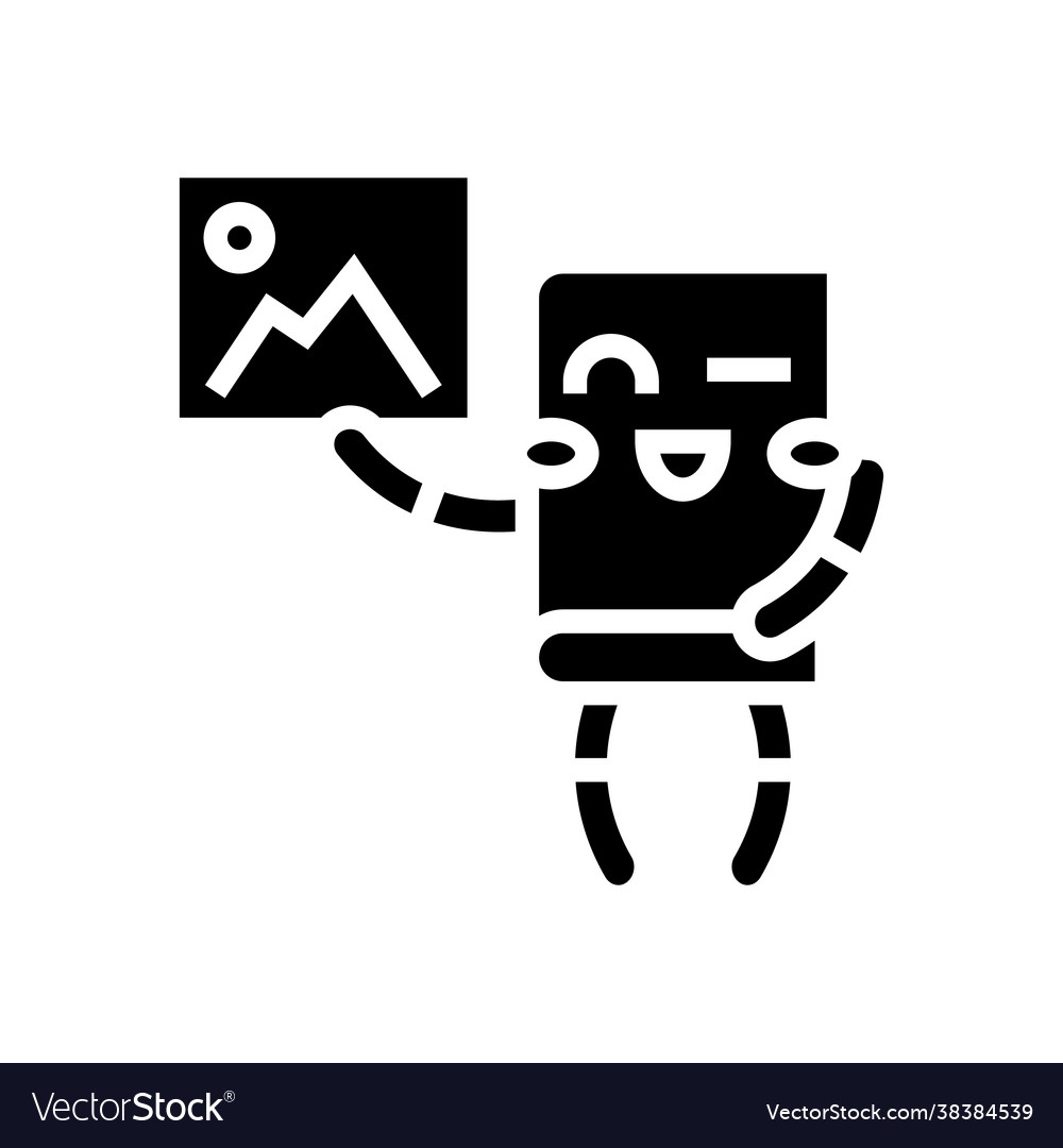 Picture book glyph icon