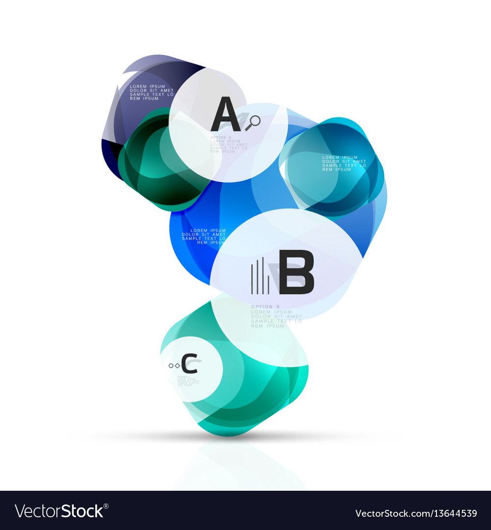 Shiny blank web option boxes vector image Shiny blank web option boxes