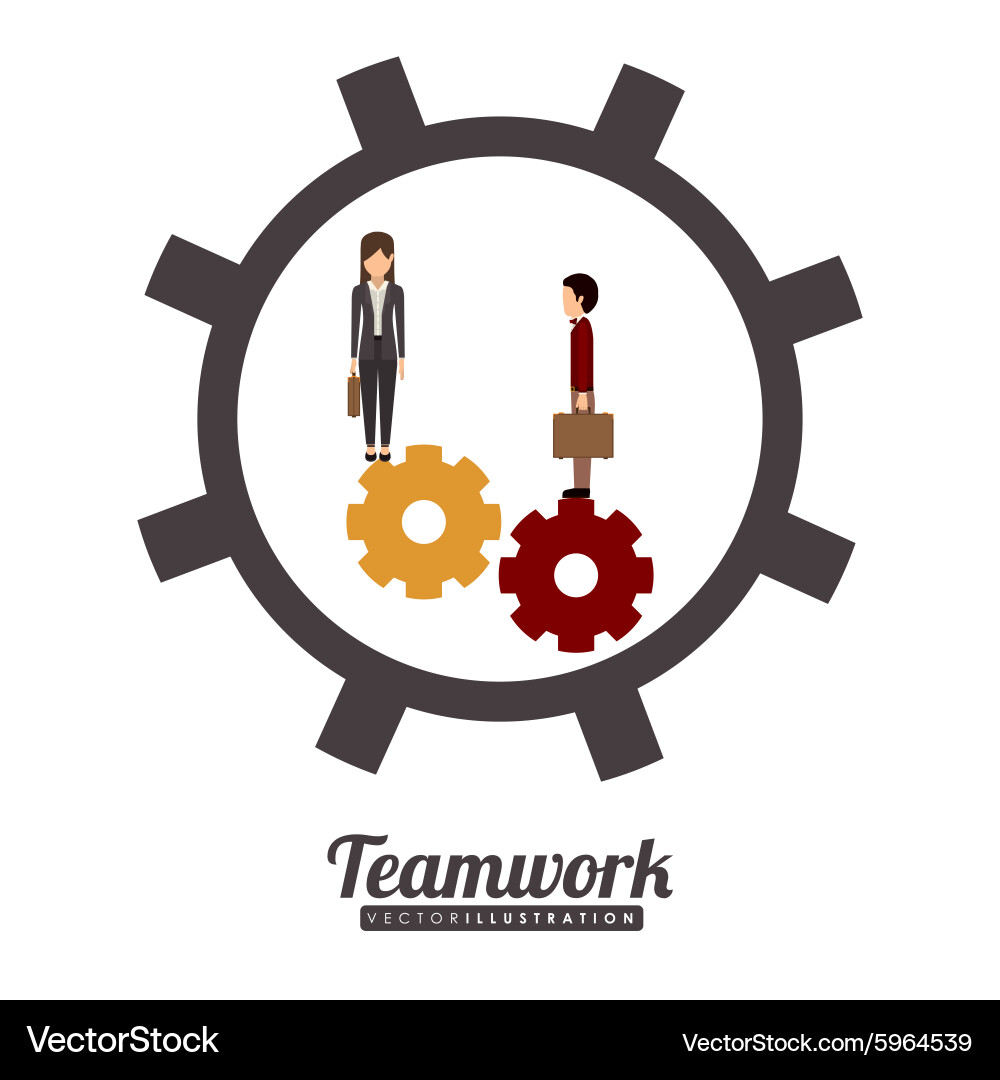 Teamwork design Royalty Free Vector Image - VectorStock