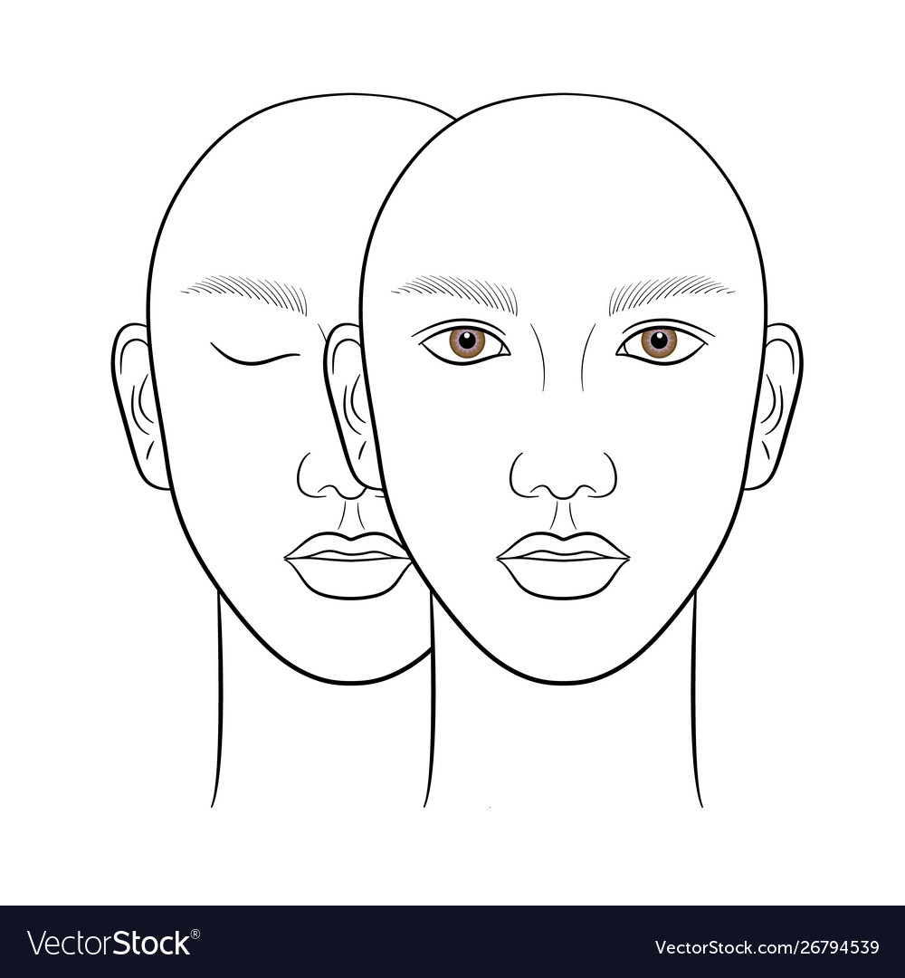 Woman face close eye and open for makeup