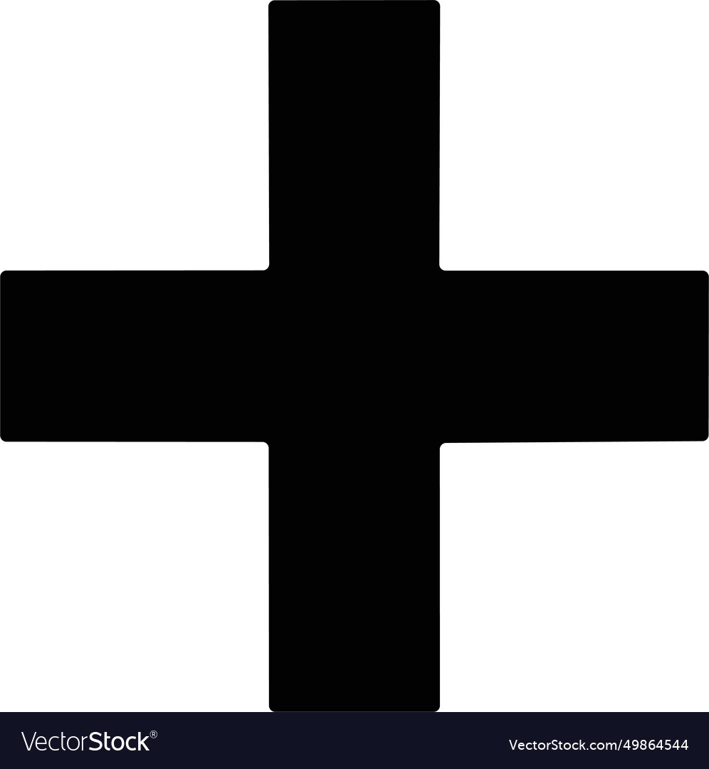 Math symbol icon mathematic plus or addition sign Vector Image