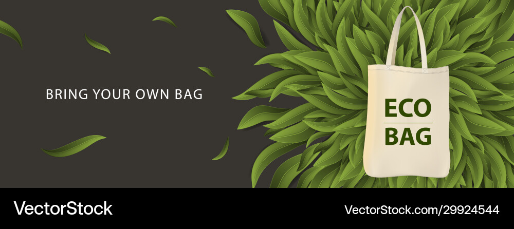 Pollution problem concept say no to plastic bags Vector Image