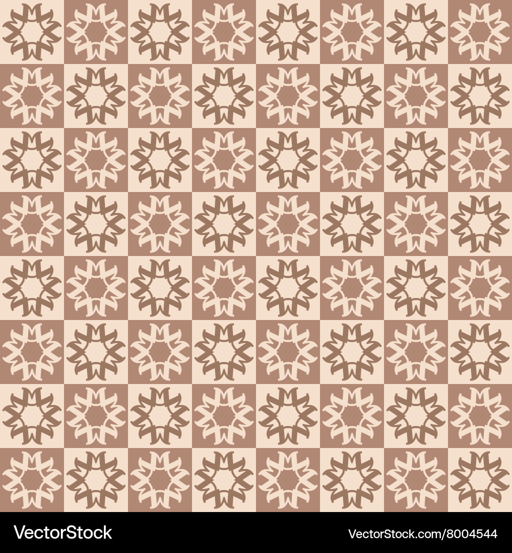 Seamless ornament pattern tile Royalty Free Vector Image