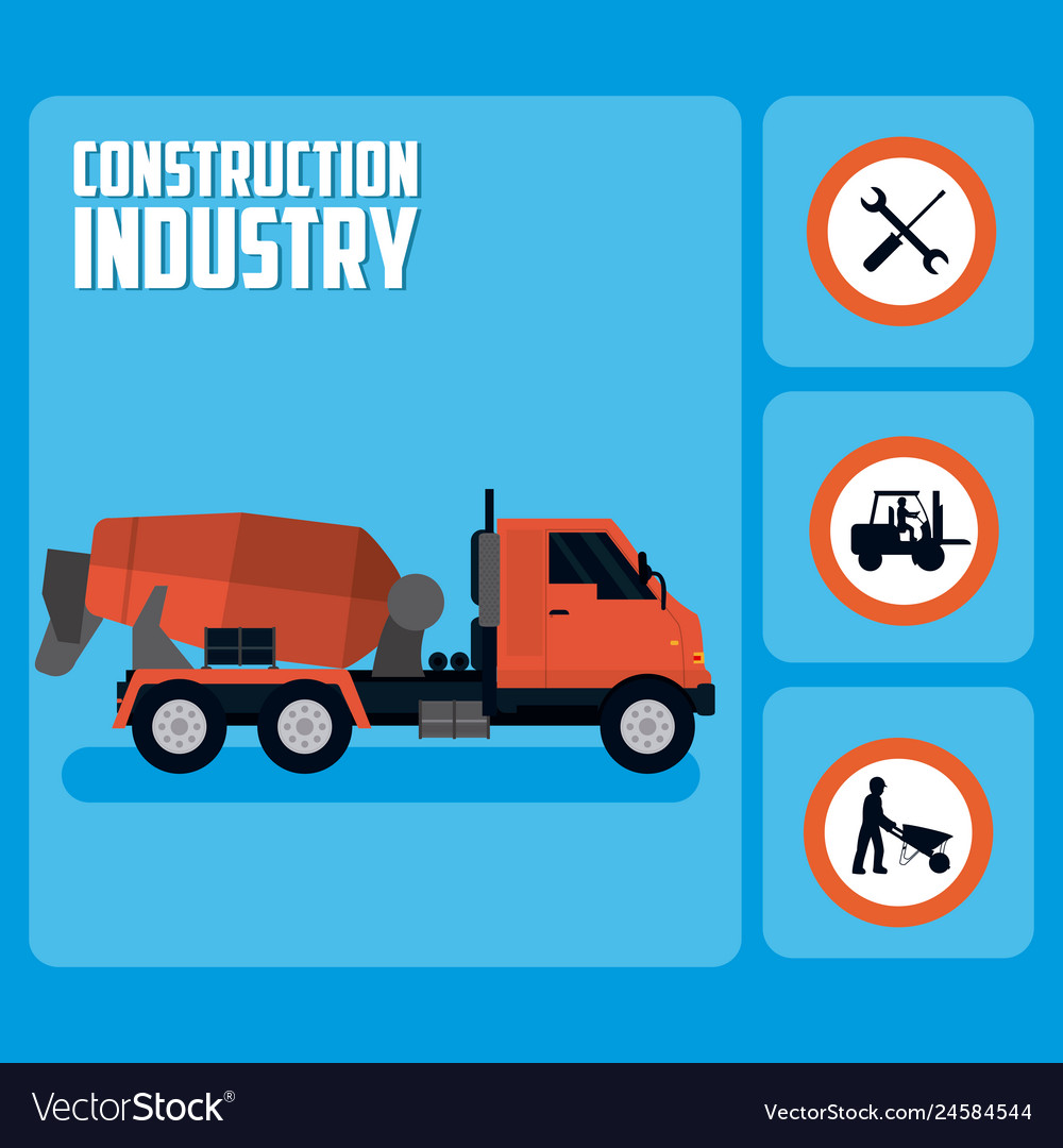 Set of construction roadsigns icons