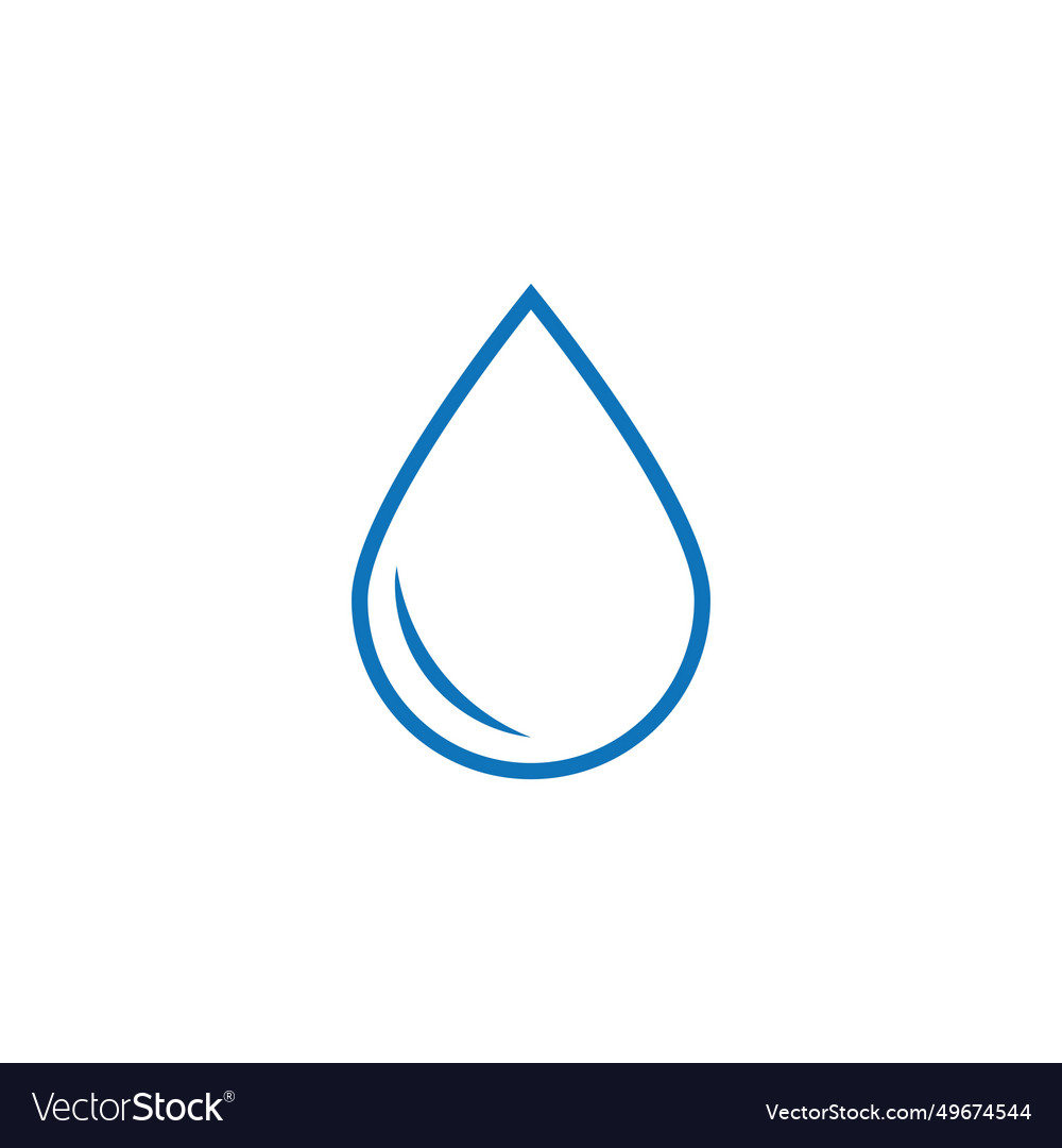 Water drop logo Royalty Free Vector Image - VectorStock