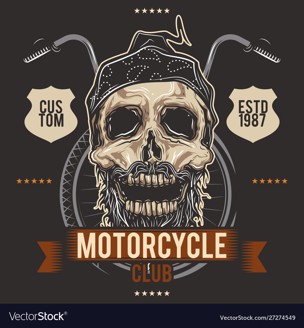 Motorcycle club vector image Motorcycle club