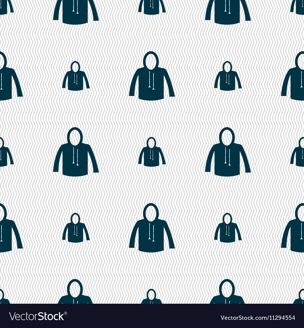 Casual jacket icon sign seamless pattern Vector Image
