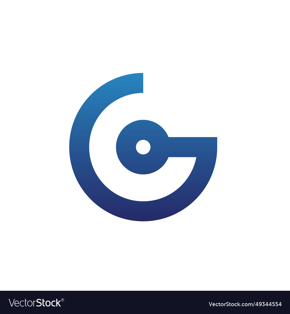 Moderne Buchstaben g Technologie blau Logo Design