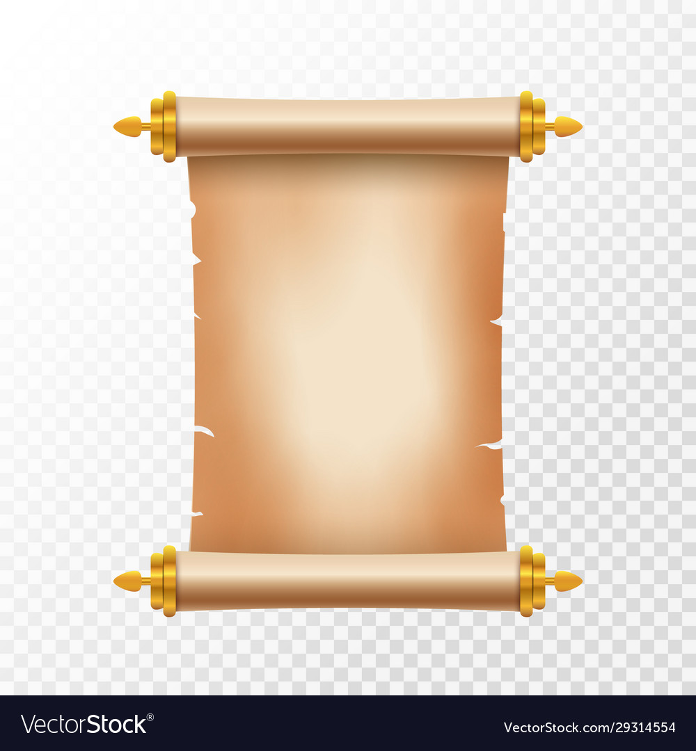 Old ancient scroll paper with place for text old Vector Image