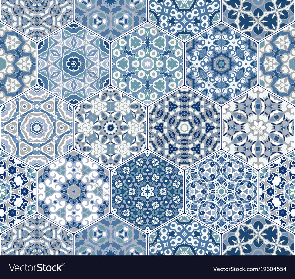 Set of hexagonal patterns