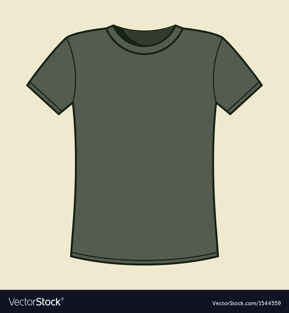 blank-gray-t-shirt-template-royalty-free-vector-image