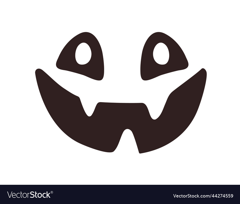 Frightened Ghost Face Vector Icon Halloween Emoji Scary Evil