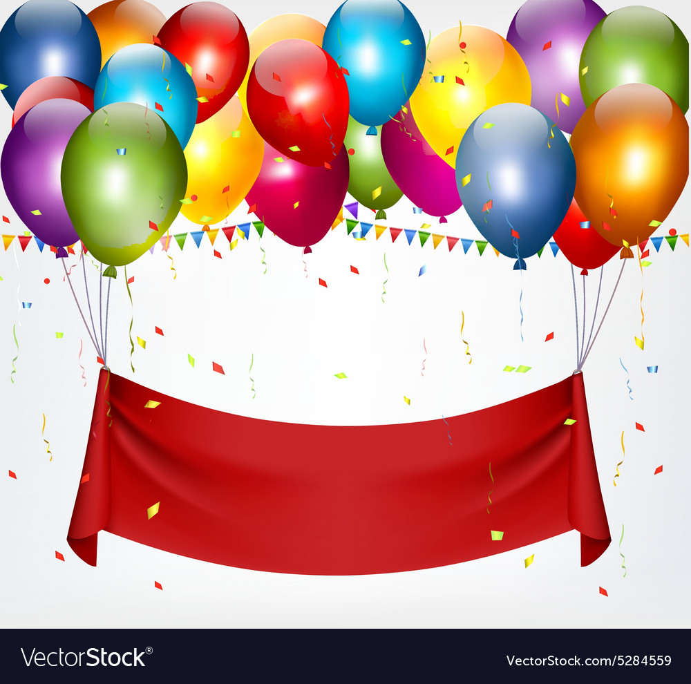 Download Happy birthday banner background Royalty Free Vector Image