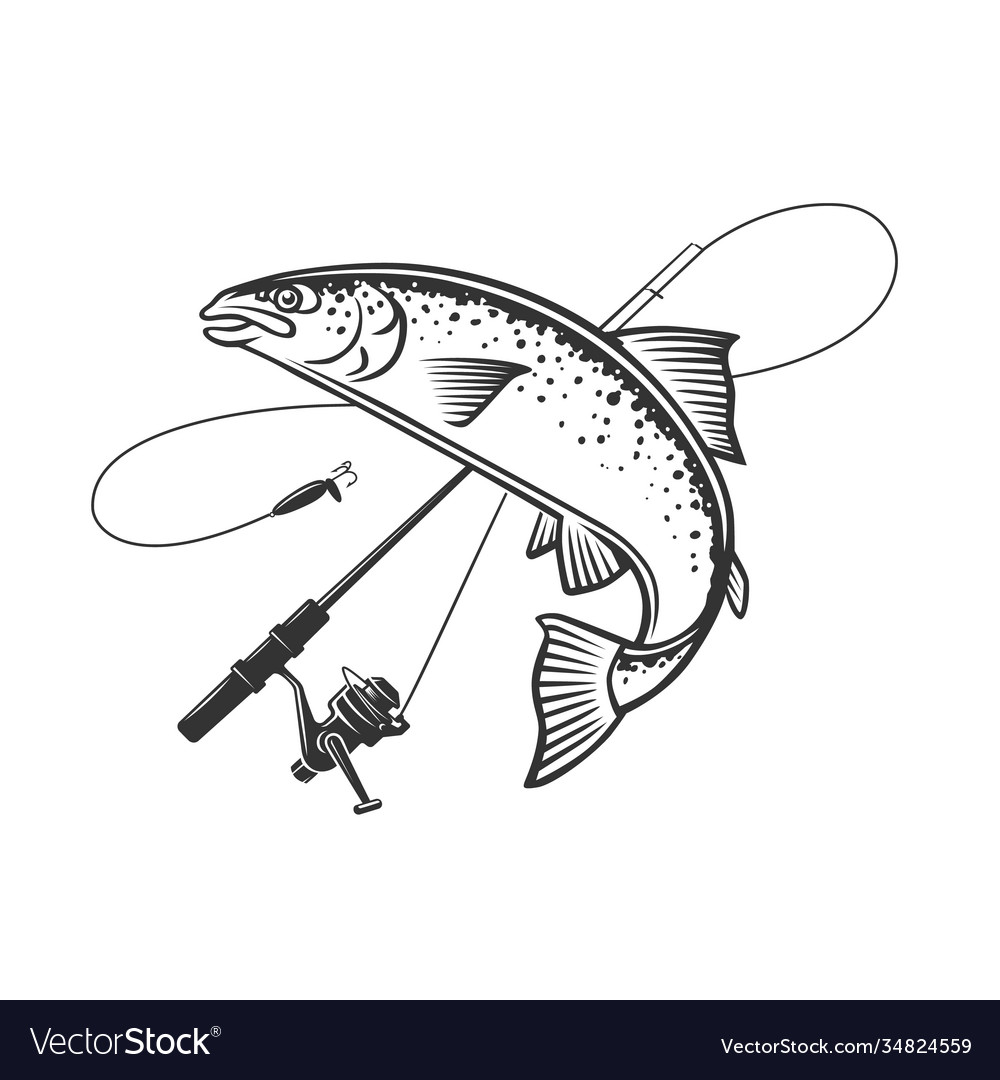 Logos on a fishing theme Royalty Free Vector Image