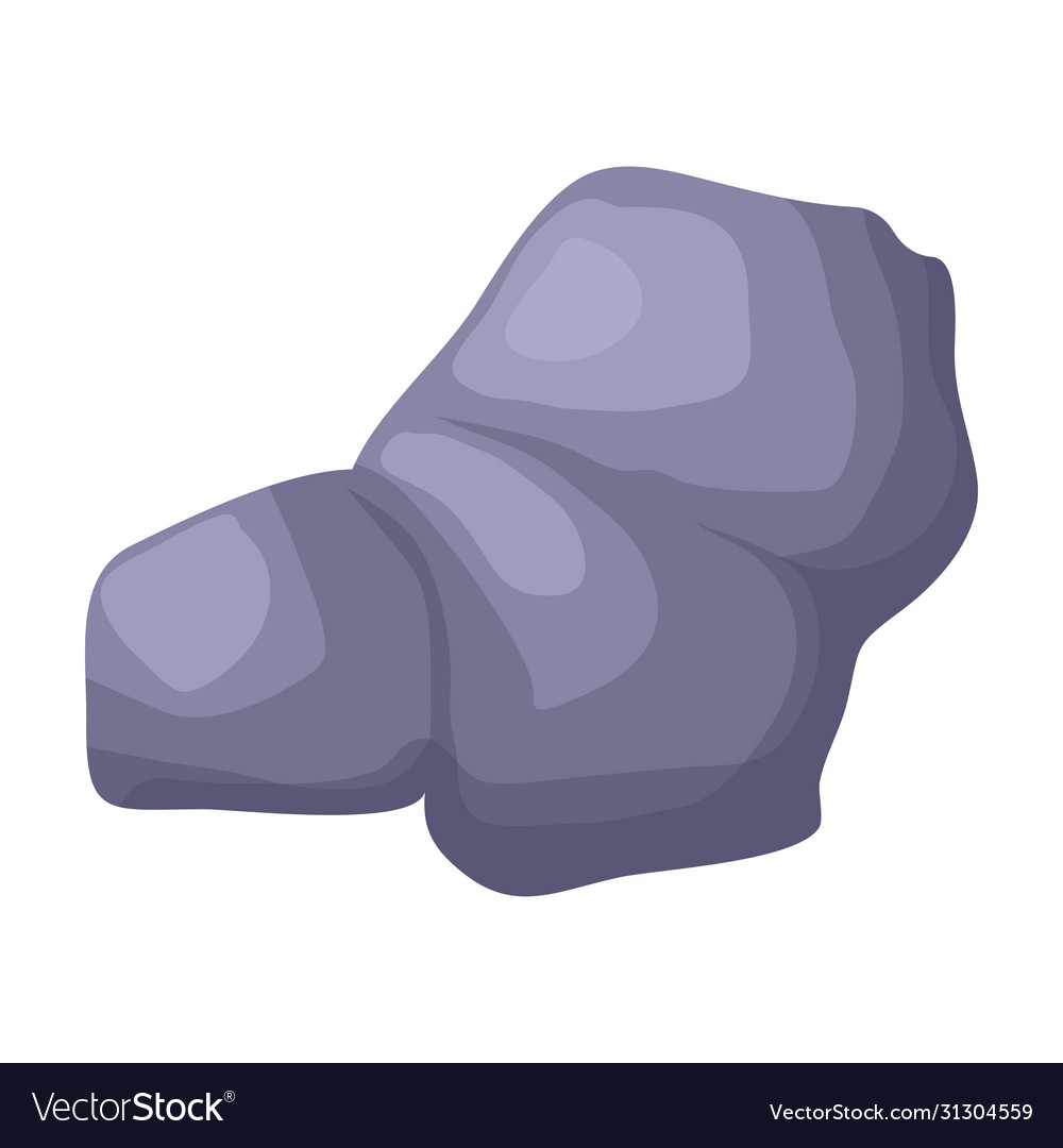 Stone iconcartoon icon isolated Royalty Free Vector Image