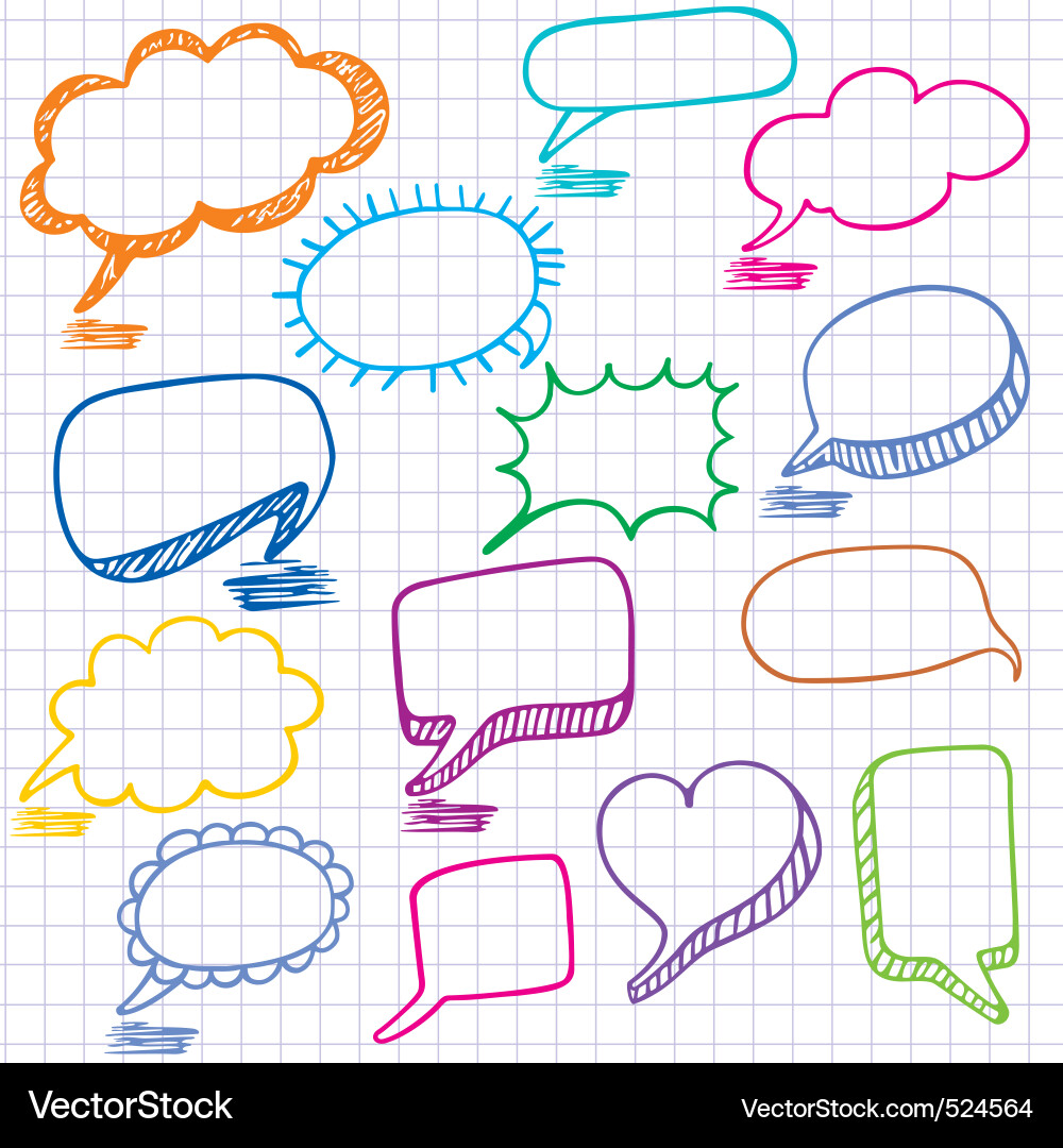 Bubbles for speech Royalty Free Vector Image - VectorStock