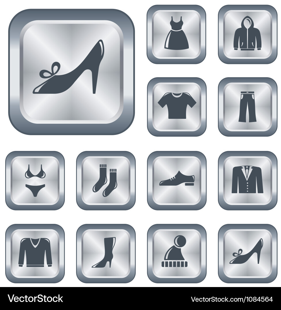 Clothes buttons Royalty Free Vector Image - VectorStock
