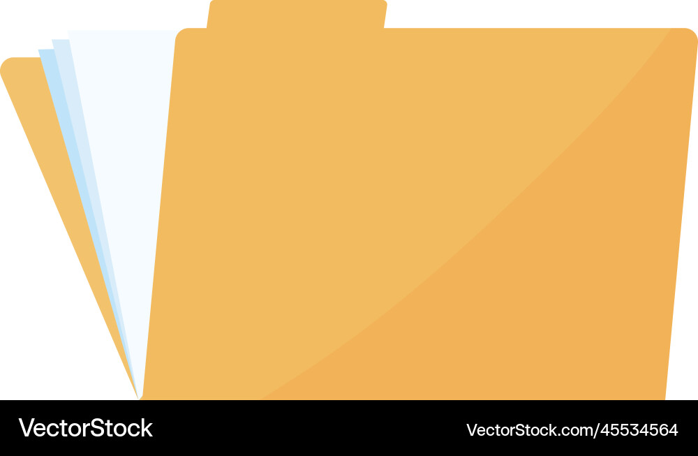 Documents folder design Royalty Free Vector Image