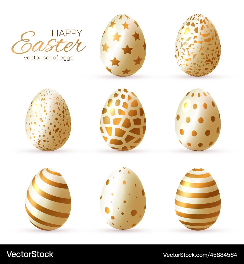 Happy easter eggs Royalty Free Vector Image - VectorStock