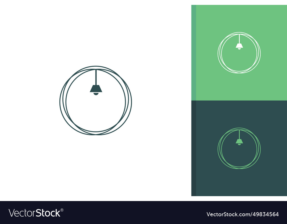 Idea for interior logo design Royalty Free Vector Image