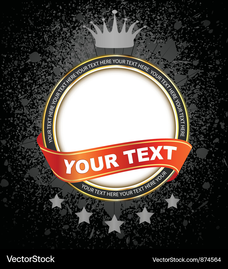 Label with grunge Royalty Free Vector Image - VectorStock