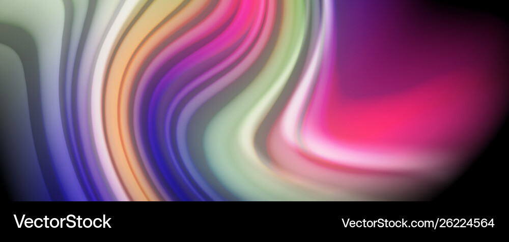 Modern rainbow liquid color flow colorful poster Vector Image