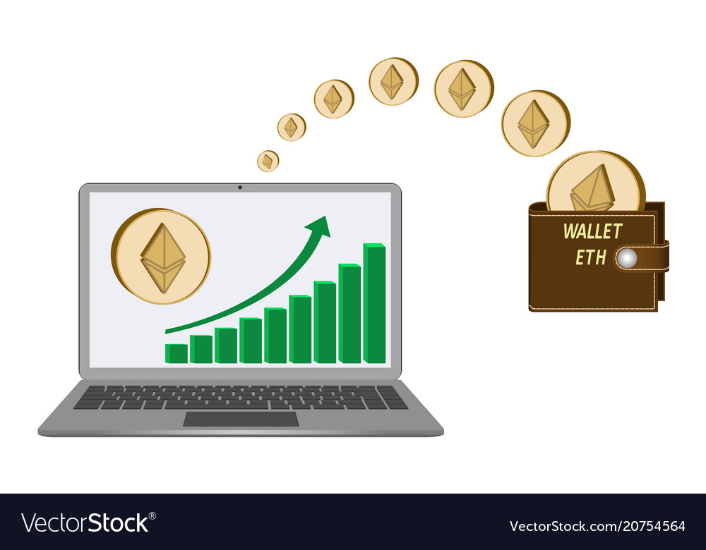 Transfer ethereum coins from laptop in the wallet