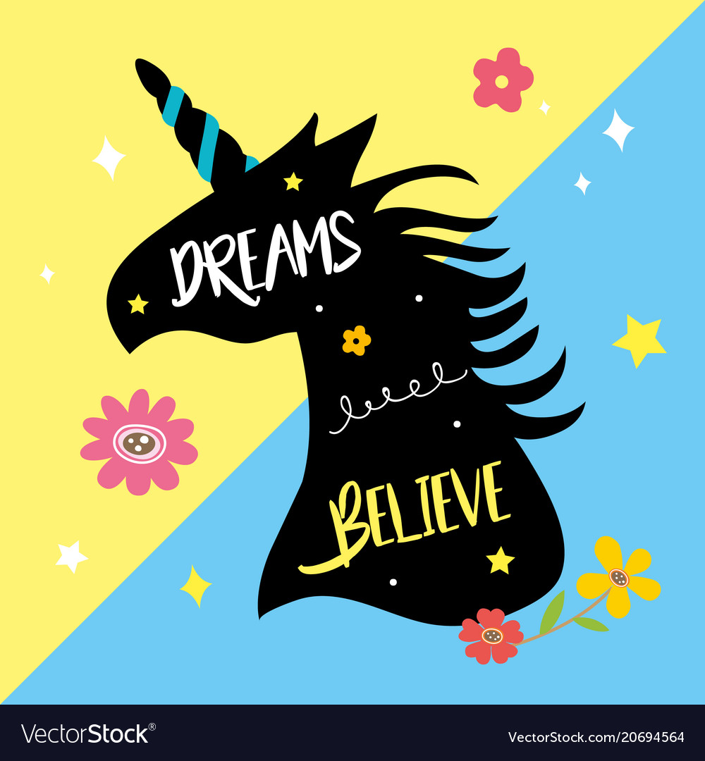 Unicorns horse cute dream fantasy cartoon