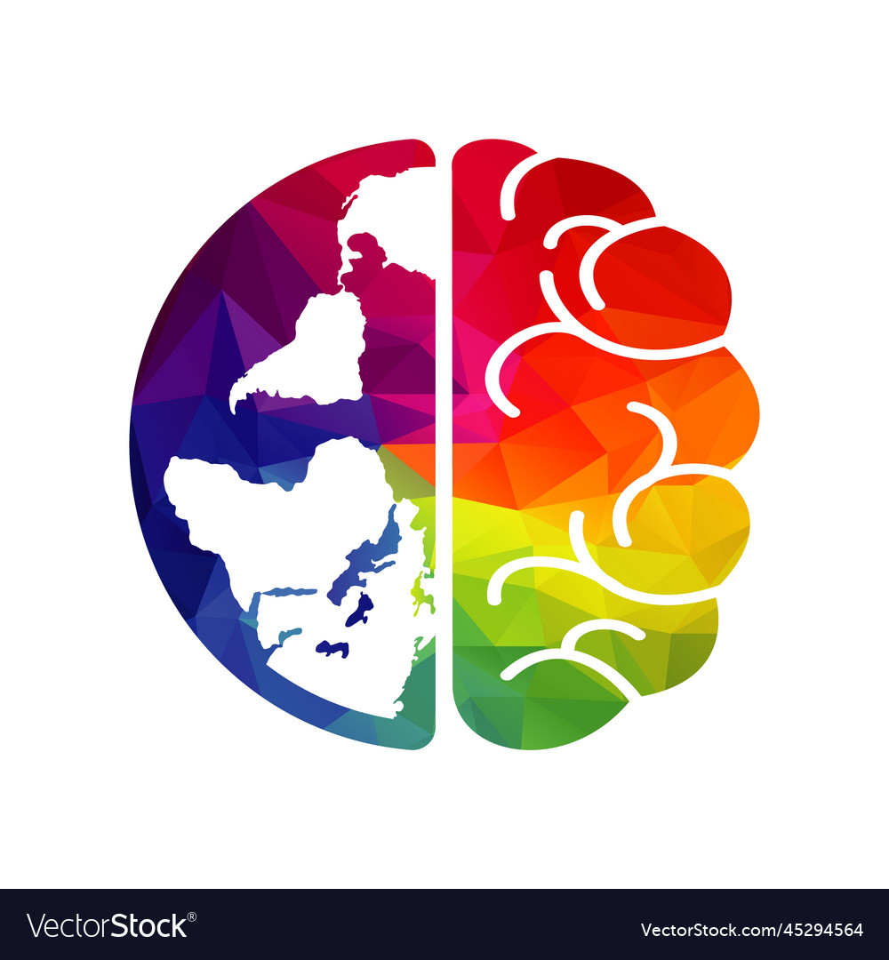 World brain logo template