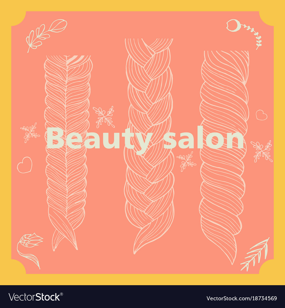 Beauty salon hairstyle made